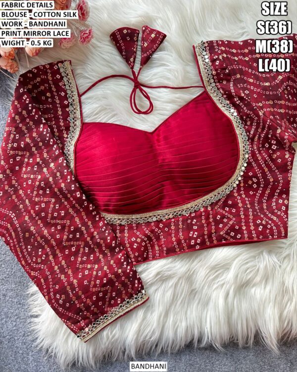 Trendy Cotton Silk Blouse For Saree Styling