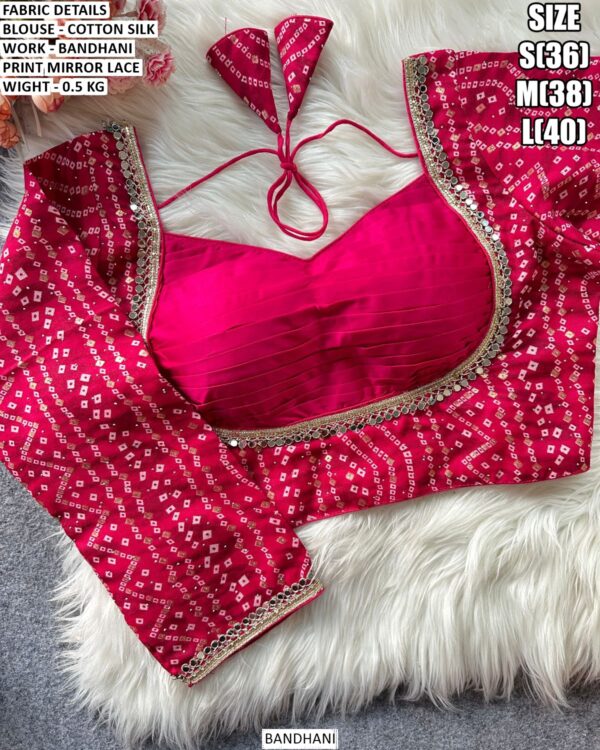 Trendy Cotton Silk Blouse For Saree Styling
