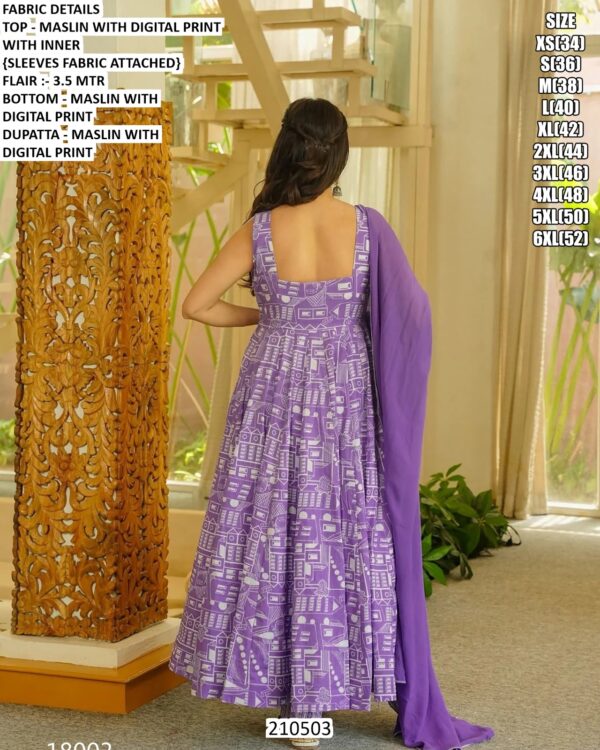 Elegant Maslin Top Bottom Dupatta Set