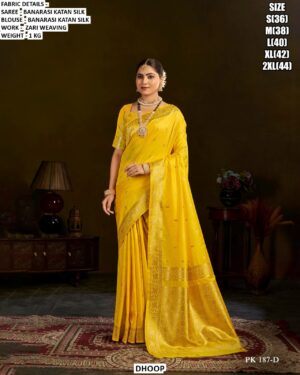 Banarasi Katan Silk Zari Weaving Saree