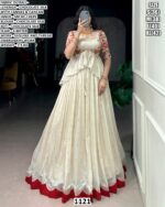Chocolate Silk Designer Lehenga Choli With Koti