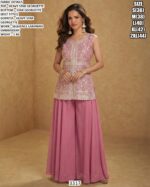 Premium Star Georgette Sequins Embroidery Suit