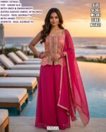 Embroidery Palazzo Suit For Women