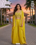 Designer Palazzo Suit Set With Embroidery Work