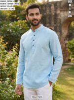 Elegant Khadi Linen Kurta For Casual Wear