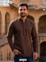 Elegant Khadi Linen Kurta For Casual Wear