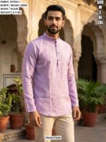 Elegant Khadi Linen Kurta For Casual Wear