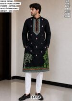 Men Kurta Pajama Set With Embroidery Work