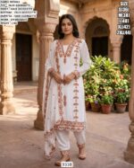 Faux Georgette Embroidery Suit With Dupatta