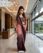 Elegant Fendy Silk Saree With Designer Blouse