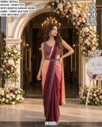 Elegant Fendy Silk Saree With Designer Blouse