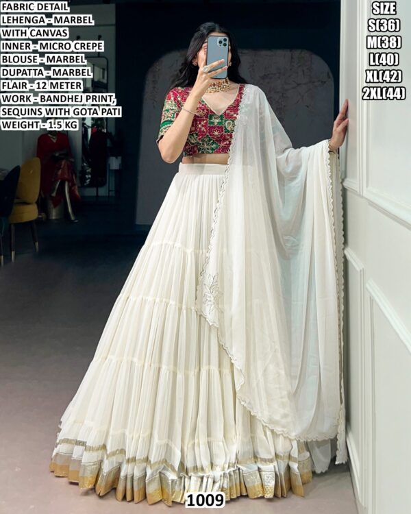 Traditional Gota Patti Work Lehenga Set