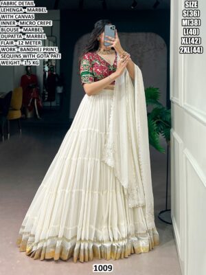 Traditional Gota Patti Work Lehenga Set