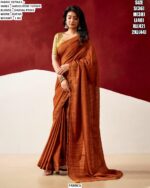 Handloom Tusser Saree With Digital Print Blouse
