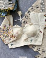 Pure Khadi Cotton Embroidered Blouse