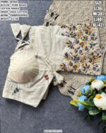 Pure Khadi Cotton Embroidered Blouse