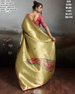 Premium Banarasi Jacquard Saree With Brocade Blouse