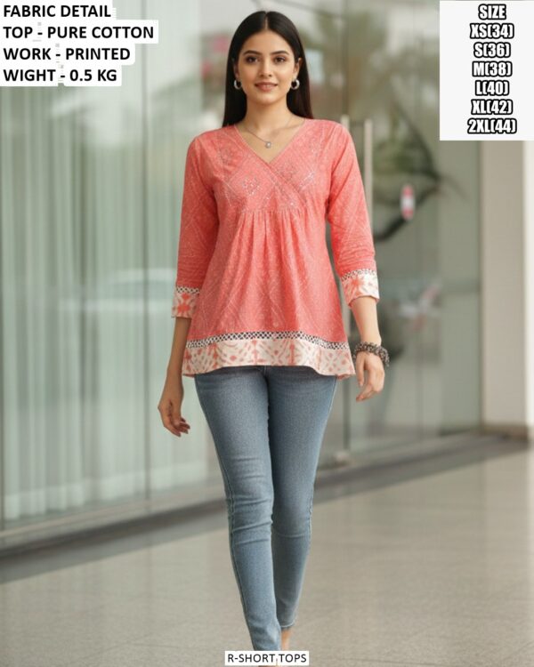 Fashionable Cotton Top For Everyday Look
