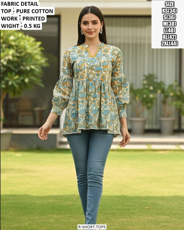 Fashionable Cotton Top For Everyday Look