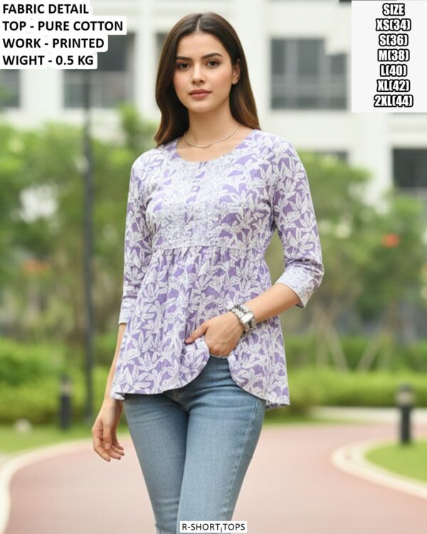 Fashionable Cotton Top For Everyday Look