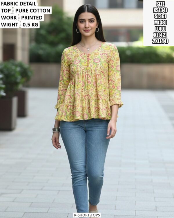 Fashionable Cotton Top For Everyday Look