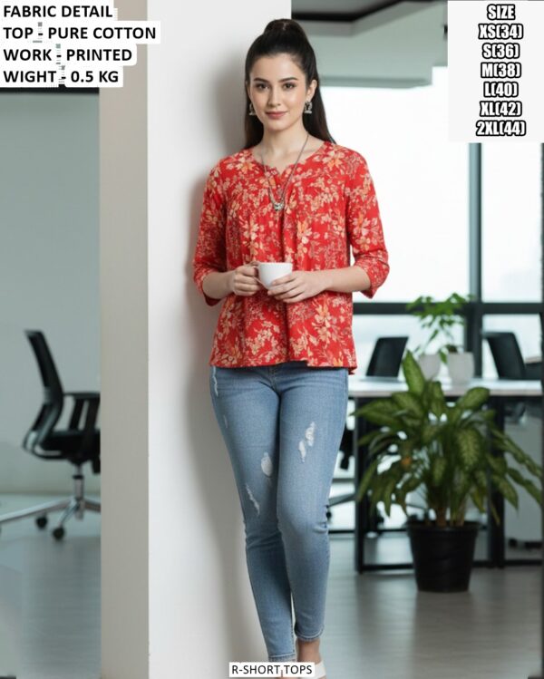 Fashionable Cotton Top For Everyday Look