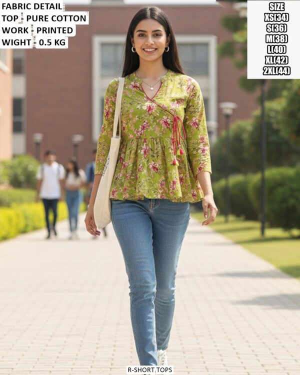 Stylish Short Top For Office And Casual Wear