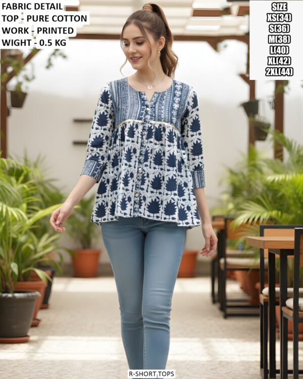 Stylish Short Top For Office And Casual Wear