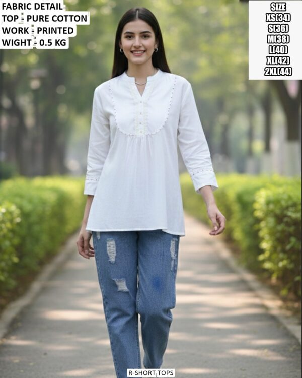Stylish Short Top For Office And Casual Wear