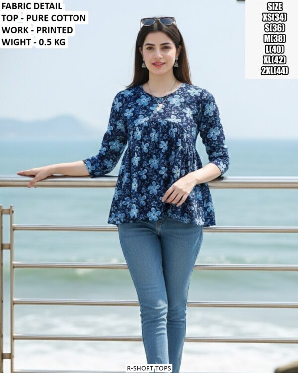 Stylish Short Top For Office And Casual Wear