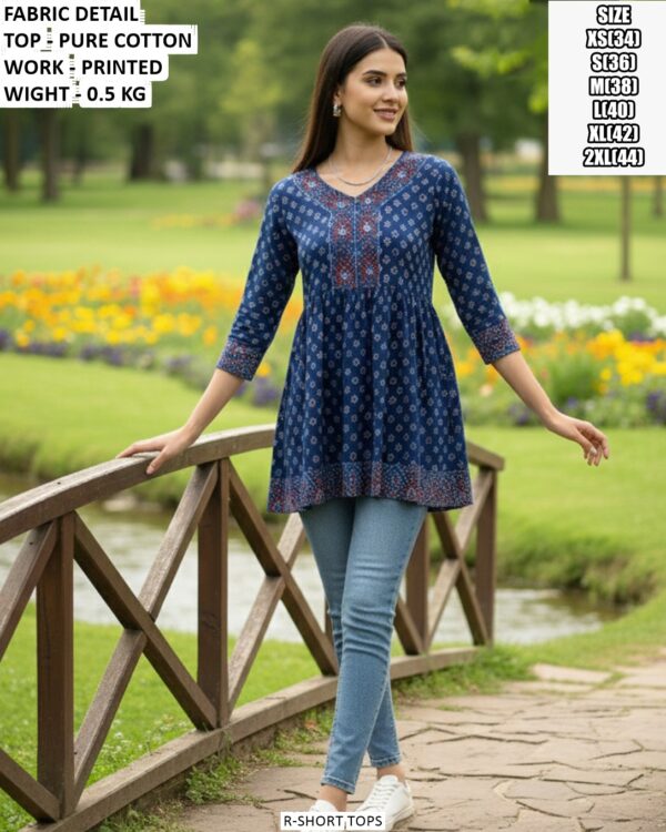 Stylish Short Top For Office And Casual Wear