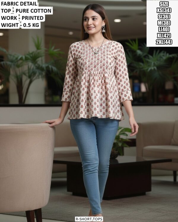 Stylish Short Top For Office And Casual Wear