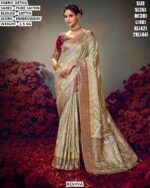 Heavy Embroidery Satin Saree For Occasion Wear