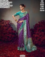 Heavy Embroidery Satin Saree For Occasion Wear