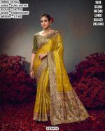 Heavy Embroidery Satin Saree For Occasion Wear
