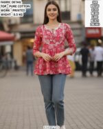 Designer Printed Cotton Top For Daily Styling