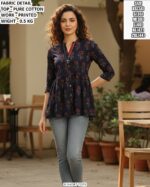 Designer Printed Cotton Top For Daily Styling