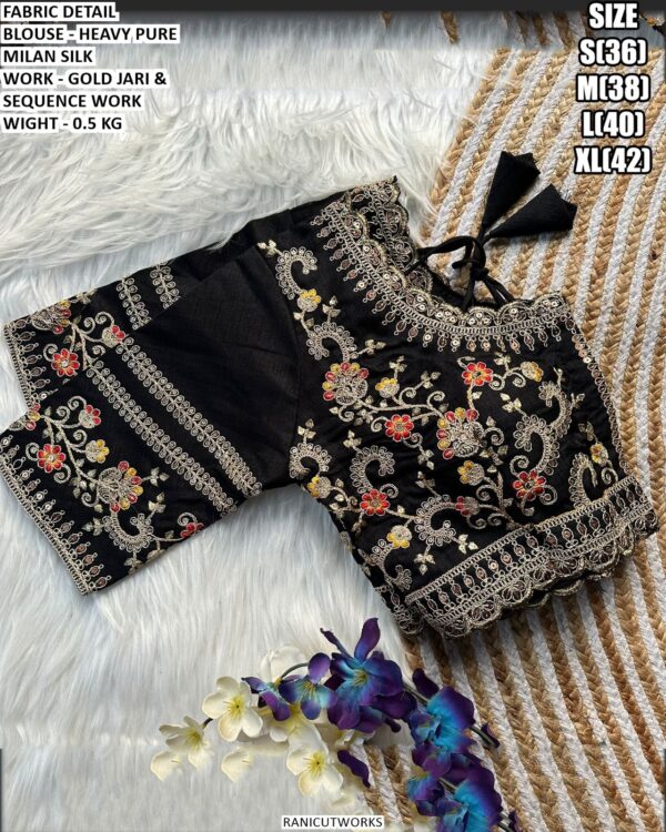 Elegant Heavy Pure Milan Silk Blouse