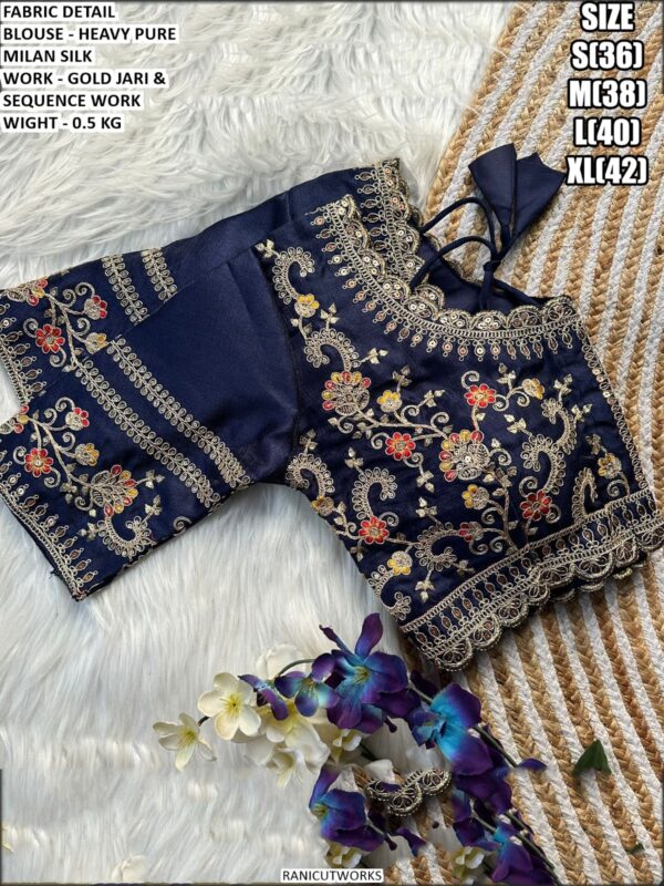 Elegant Heavy Pure Milan Silk Blouse