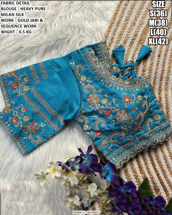 Elegant Heavy Pure Milan Silk Blouse