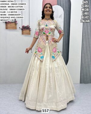 Traditional Lehenga With Embroidery Work