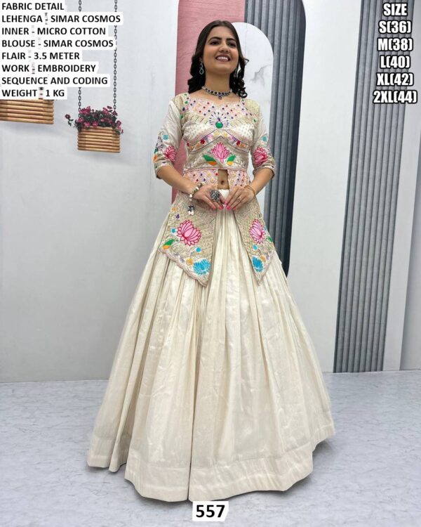 Traditional Lehenga With Embroidery Work