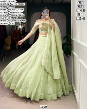Elegant Lehenga Choli With Micro Cotton Inner