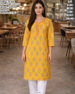 Pure Cotton Jaipuri Printed Kurti