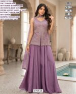 Party Wear Women Ethnic Outfit With Dupatta And Shrug