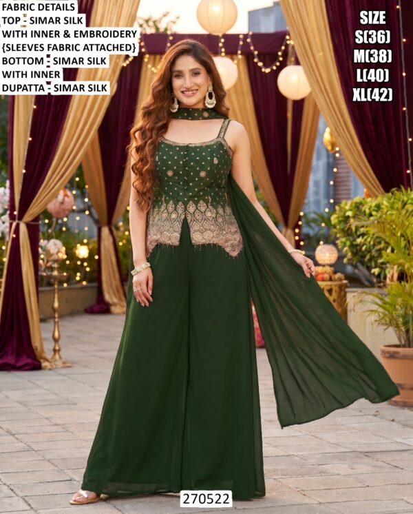 Designer Embroidery Work Festive Outfit