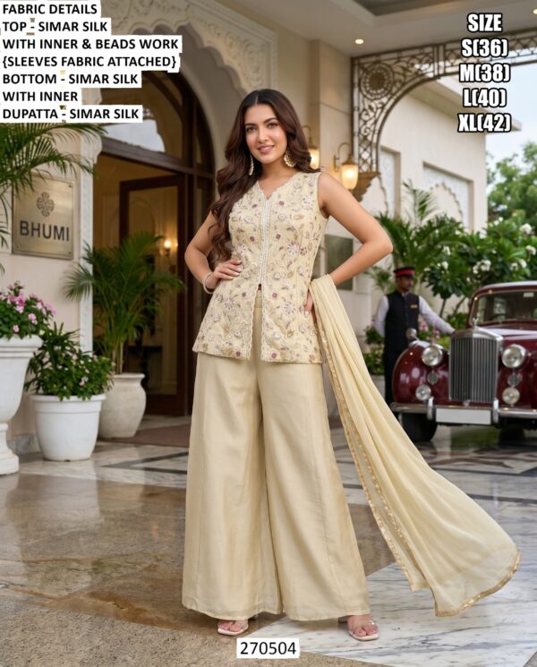 Designer Embroidery Work Festive Outfit