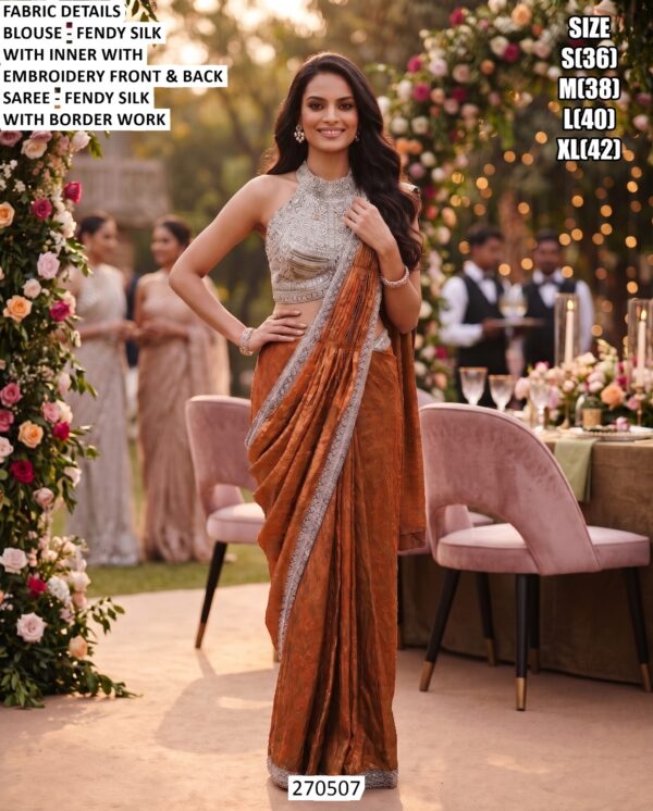 Designer Embroidery Work Festive Outfit