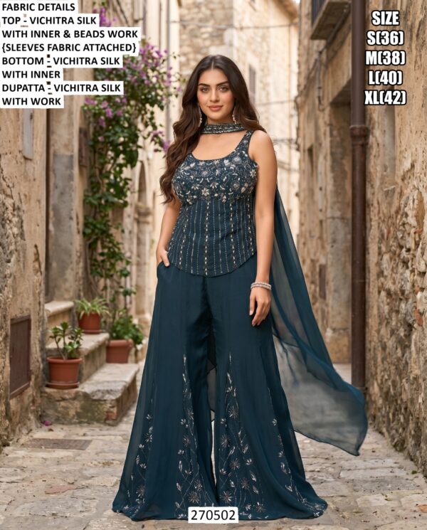 Designer Embroidery Work Festive Outfit