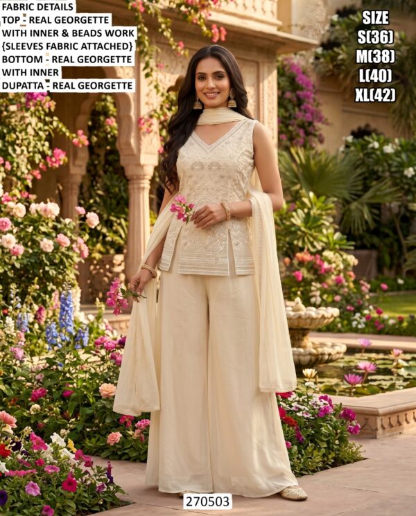 Designer Embroidery Work Festive Outfit
